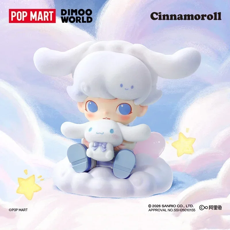 Фото POP MART DIMOO WORLD Серия Cinnamoroll: Коллекционные фигурки-сюрпризы в закрытых коробках, милые аниме-фигурки, настольные украшения, коллекция №2