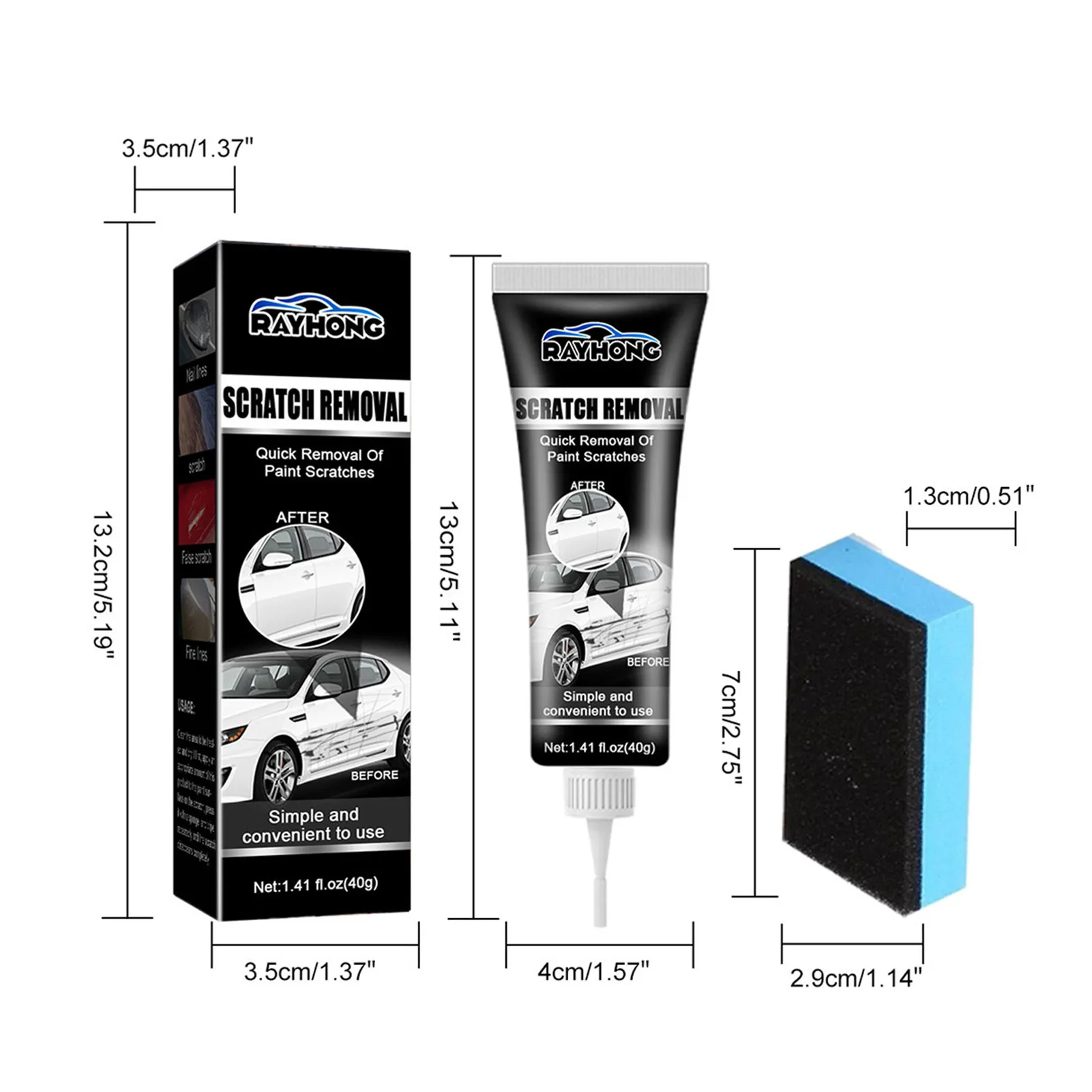 Car Scratch Removal Cream Multipurpose Car Scratches Repair Effective Polish And Paint Restorer Rubbing Compound For Swirl Marks images - 6
