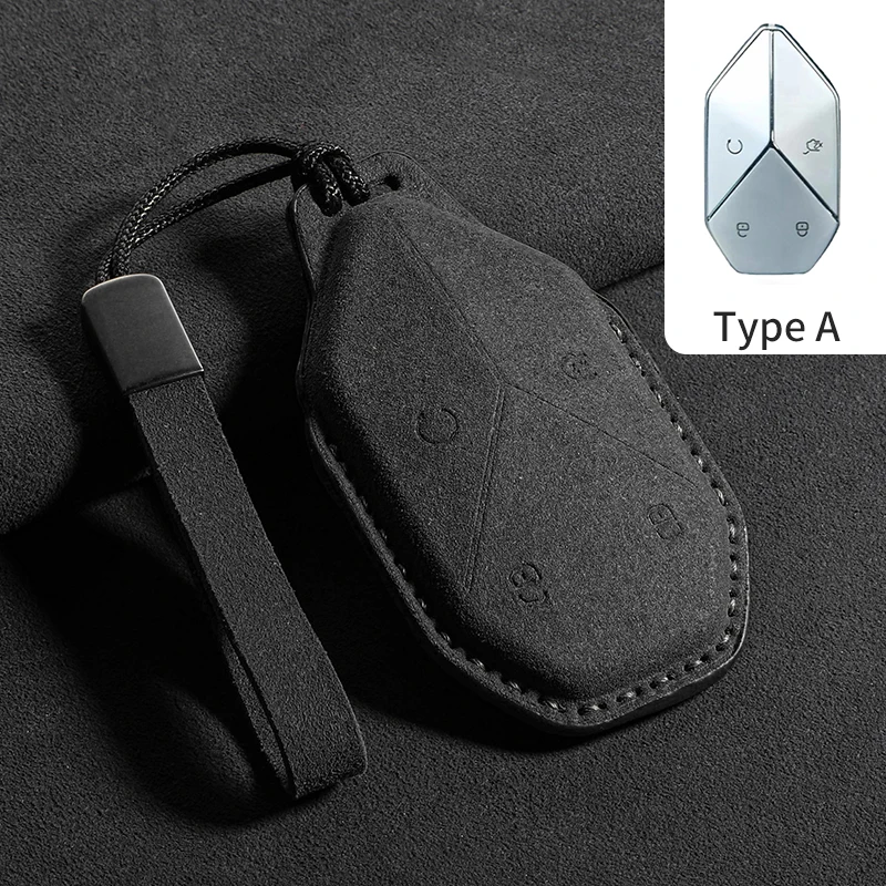 

Замшевый защитный чехол для дистанционного ключа автомобиля для уравнений Leopard 5 Leopard 8 Leopard 3 Чехол для ключей в виде ракушки Брелок для ключей Аксессуары