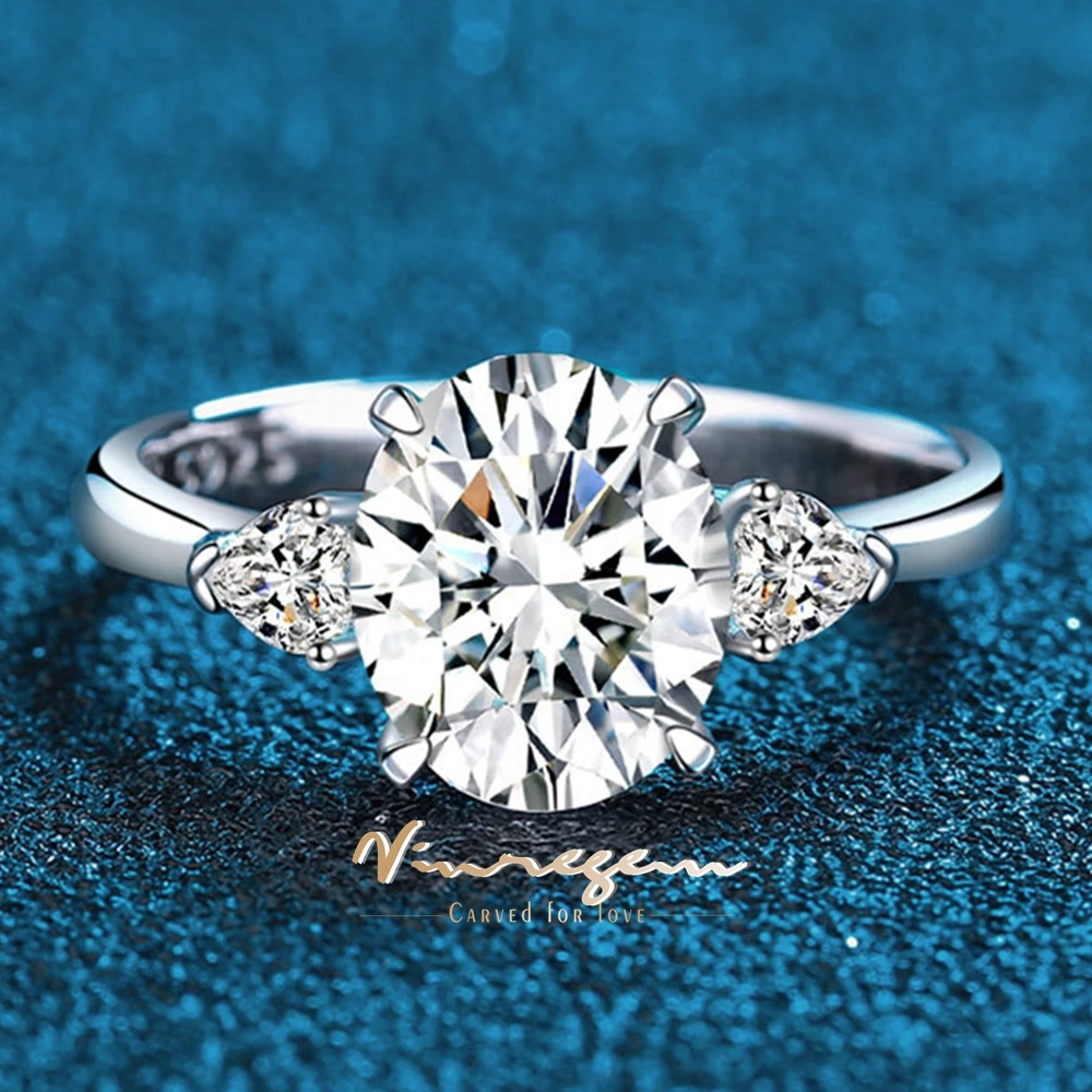 Vinregem 7*9 мм овальный аквамарин рубин сапфир высокоуглеродистый бриллиант