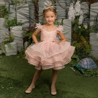 glitter baby girls dresses floral lace sequins princess dress kid birthday dresses ball gowns novia do 2022 party