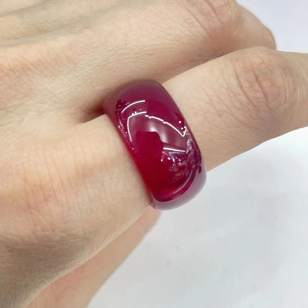 Романтическое роскошное высококачественное кольцо Ruby couple Из Натурального