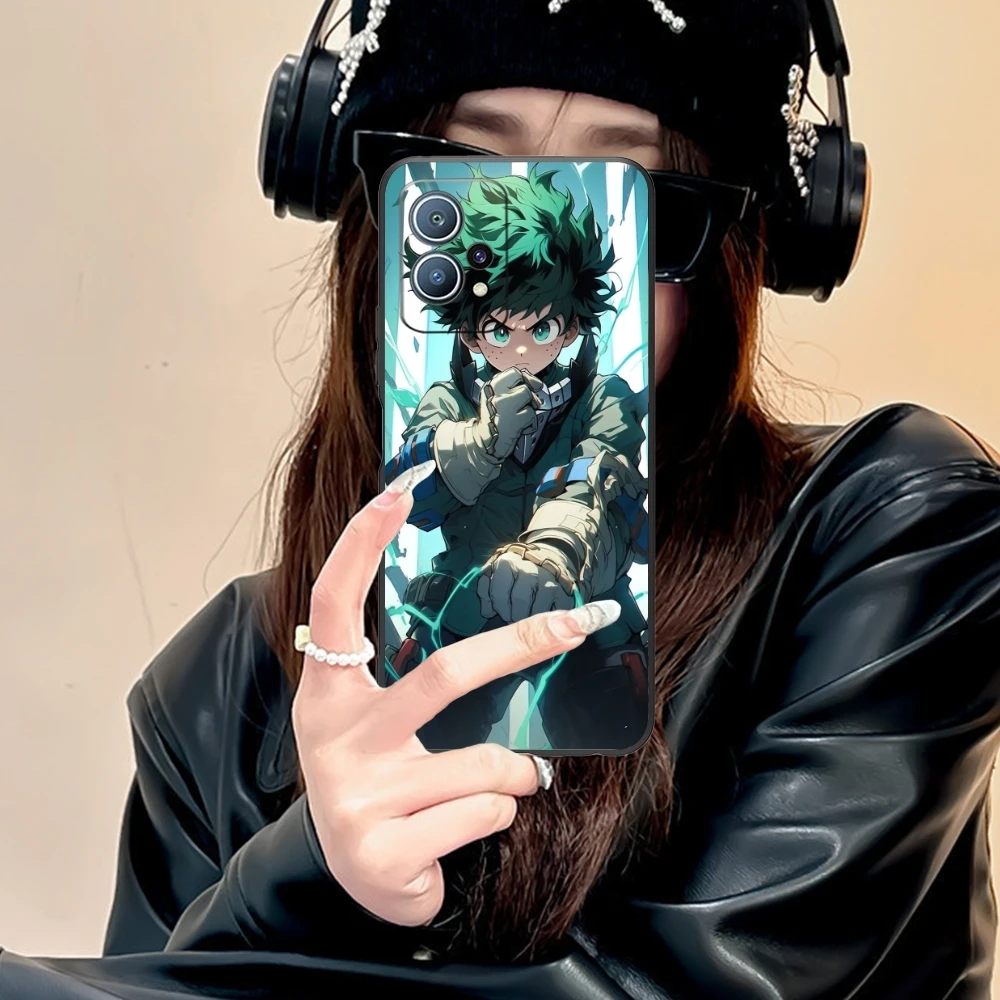 Чехол для сотового телефона Hero Midoriya Izuku Huawei P60 P50 P40 P30 P20 P10 P9 P8 Pro Lite Plus черный мягкий