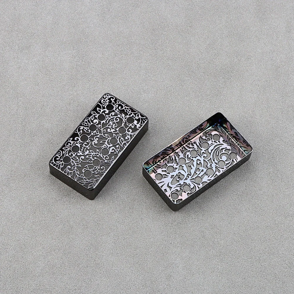 

2 Pcs Electric Guitar Neck Bridge Pickup Covers Parts Accessories Replacement Frames Bass