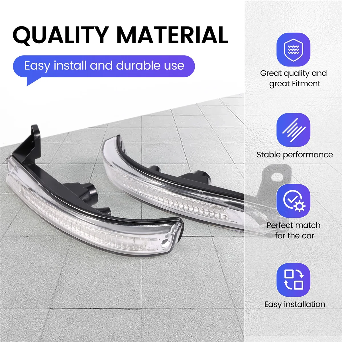 Автомобильный светодиодный указатель поворота зеркала заднего вида для Chevrolet Cruze