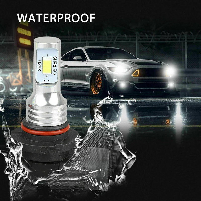 2 пары 9005 9006 Combo светодиодный набор фар дальнего и ближнего света Лампа 6000K 800W 8000LM