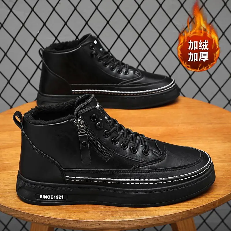 

Мужские кроссовки botine с защитой от холода, белые мужские спортивные кроссовки для бега, мужская спортивная обувь для разных тренировок, ске...