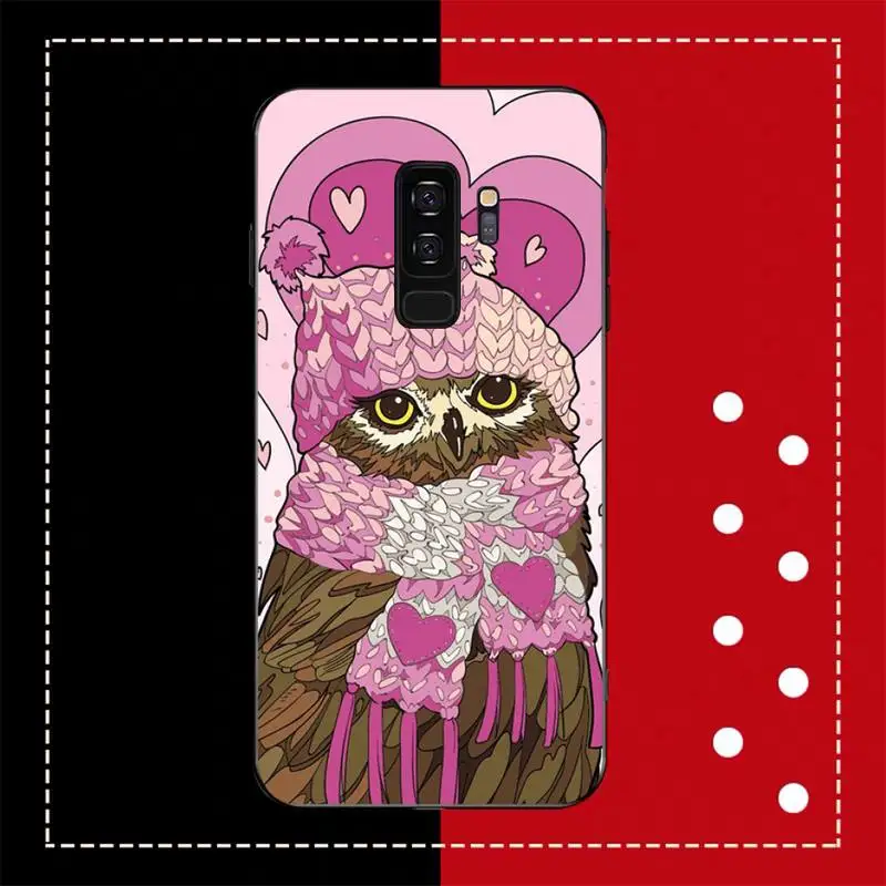Animal Cute Cartoon Owl Phone Case for Samsung S20 lite S21 S10 S9 plus for Redmi Note8 9pro for Huawei Y6 cover