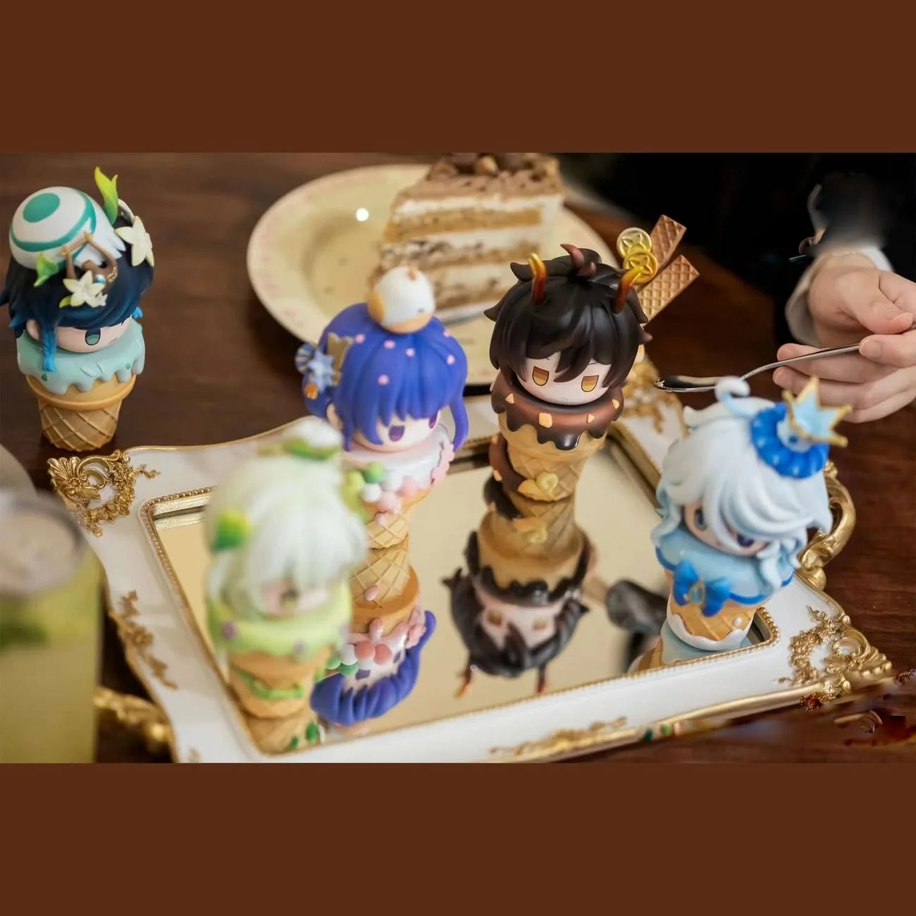 ИграGenshin Impact аниме игровая периферия пять богов мороженое 5 предметов DIY ручная