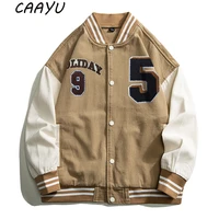 caayu mens fashion clothing trends streetwear new style japanese streetwear baseball uniform female jacket hip hop bomber jacket