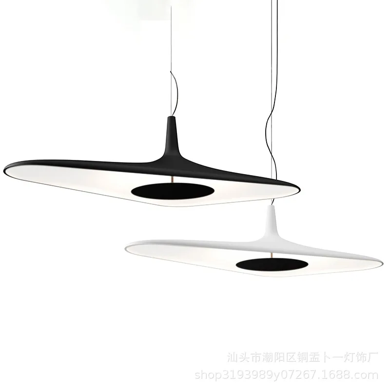 

Resin Restaurant Irregular Chandelier Nordic Modern Creative Black LED Lamps