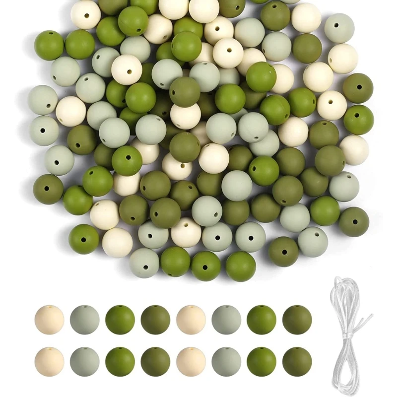

Diy Necklace Bracelet Beaded Set Teething Chewing Beads for Handicraft Jewelry