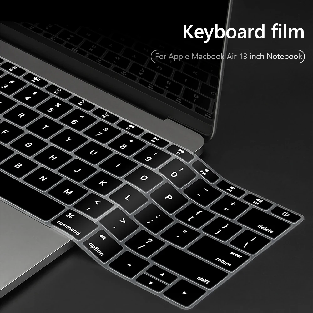 Чехол для клавиатуры ноутбука EU US-Enter Macbook Air 13 A2337 A2179 силиконовая цветная