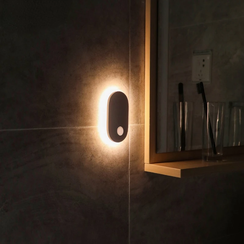 

Sensor Led Wall Light For Bedroom Fixtures Reading Wireless Smart Table Reading Wall Lamp Bathroom Home decoration lampara led