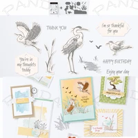 heron habitat die clear stamps metal cutting dies scrapbook diary decoration embossing template craft diy greeting card 2022 new