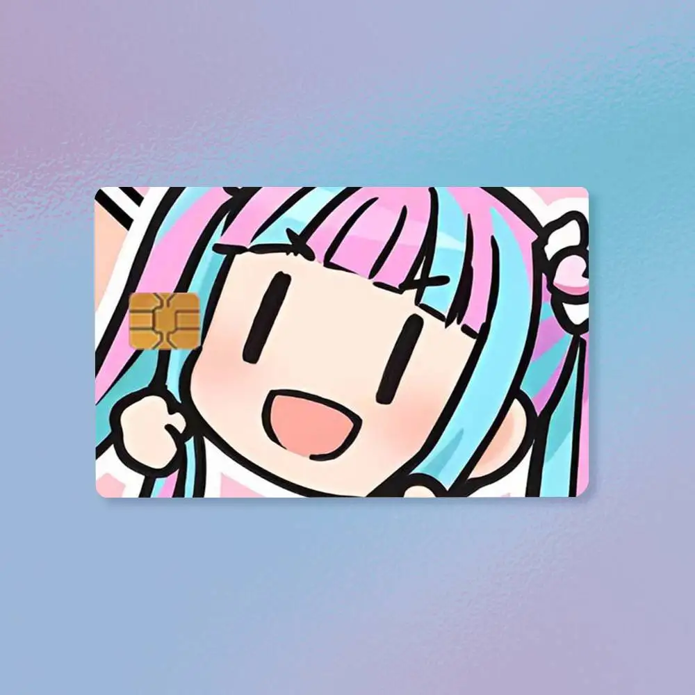 Фото Наклейки HD для кредитных карт Nyubara Reona BanG Dream Anime, премиальная матовая пленка, эффективно предотвращает появление отпечатков пальцев и ежедневного износа. №5