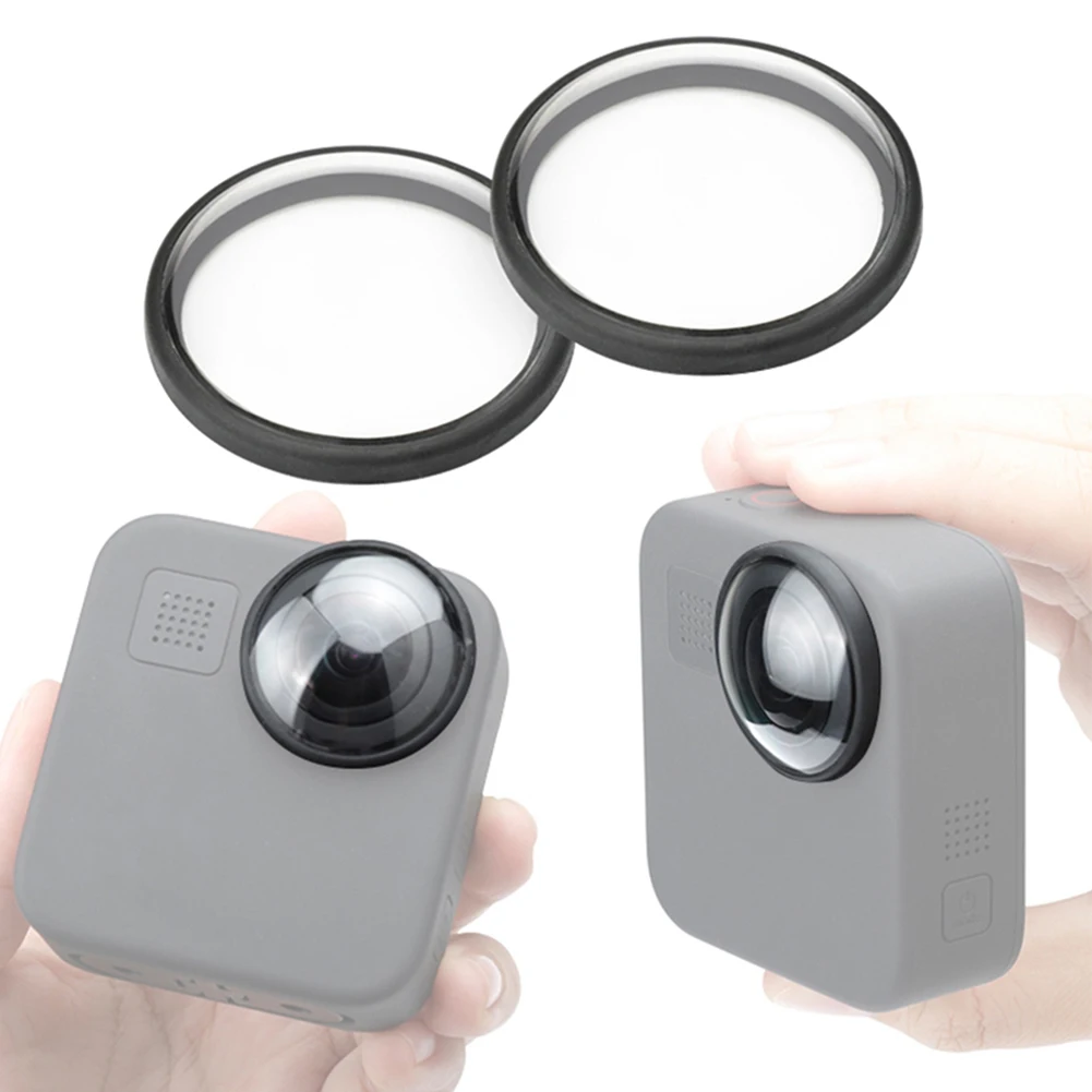 

2pcs Lens Cap UV Filter Protector for GoPro Max Action Camera Acrylic Protective HD Filter Action Camera Film Case Accessories