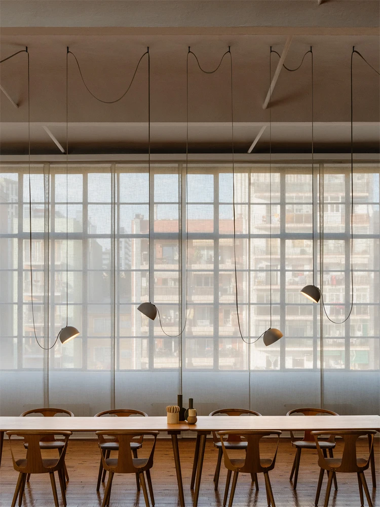 Новинка 2024 трендовая длинная текстильная люстра в стиле арт-деко с ремнем