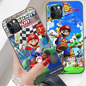 super mario phone case for funda iphone 11 12 13 pro max 12 mini x xr xs max 6 6s 7 8 plus back silicone cover celular etui free global shipping