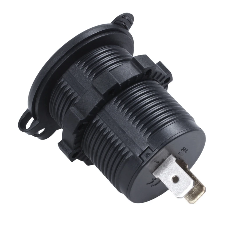

Автомобильная водонепроницаемая розетка с двумя USB-портами, 6x12-24 В, 5 В, 2,1 А + 2,1 А