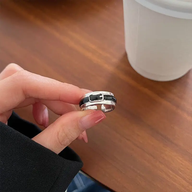 Новинка модные регулируемые кольца в винтажном стиле из тайского серебра для