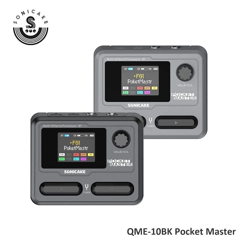 Sonicake QME-10BK Карманный мастер-гитарный басовый усилитель Моделирование ИК-шкафов