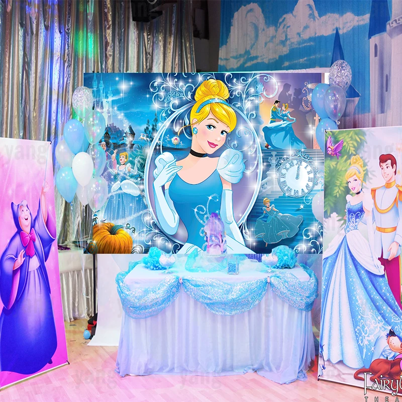 Виниловое Голубое Платье Принцессы Диснея Золушки Белоснежка Белль Аладдин