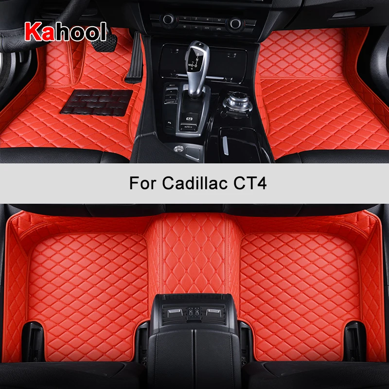 

KAHOOL Custom Car Floor Mats For Cadillac CT4 Auto Accessories Foot Carpet