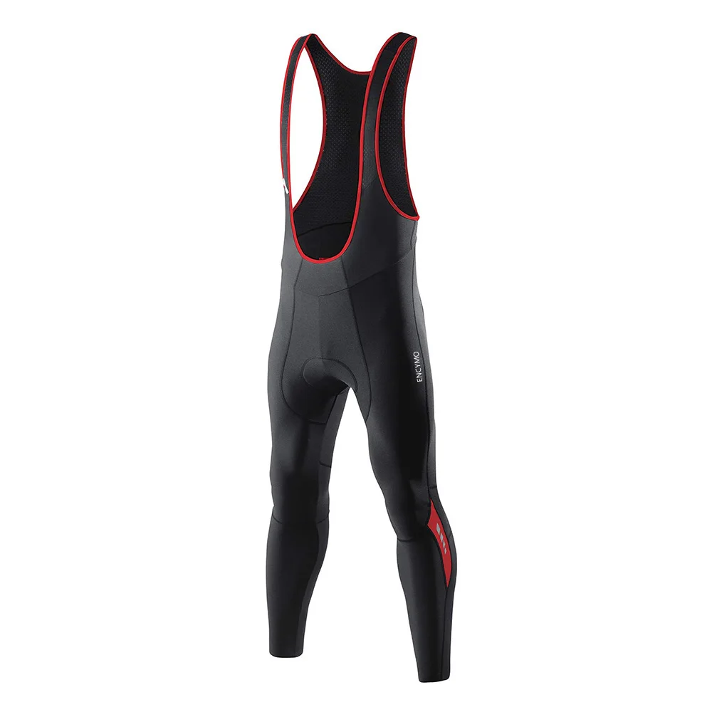 

Cycling Bib Tights Winter Padded Leggings Compression Reflective Bicycle Pants Thermal Fleece Zipper MTB Bike Trousers