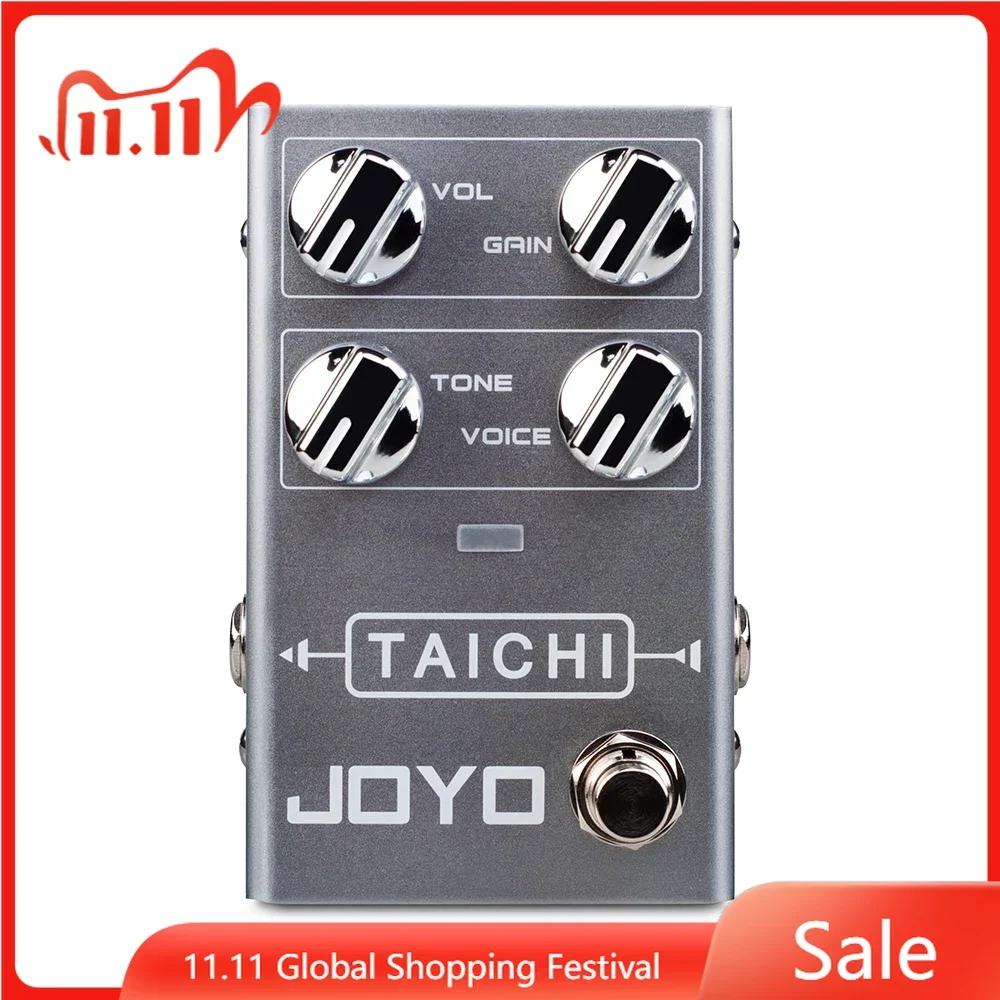 

JOYO R-02 TAICHI Low Gain Overdrive Pedal OD Classic Amp Sound VOICE Knob Controls Different EQ Frequency Bands Guitar Effects
