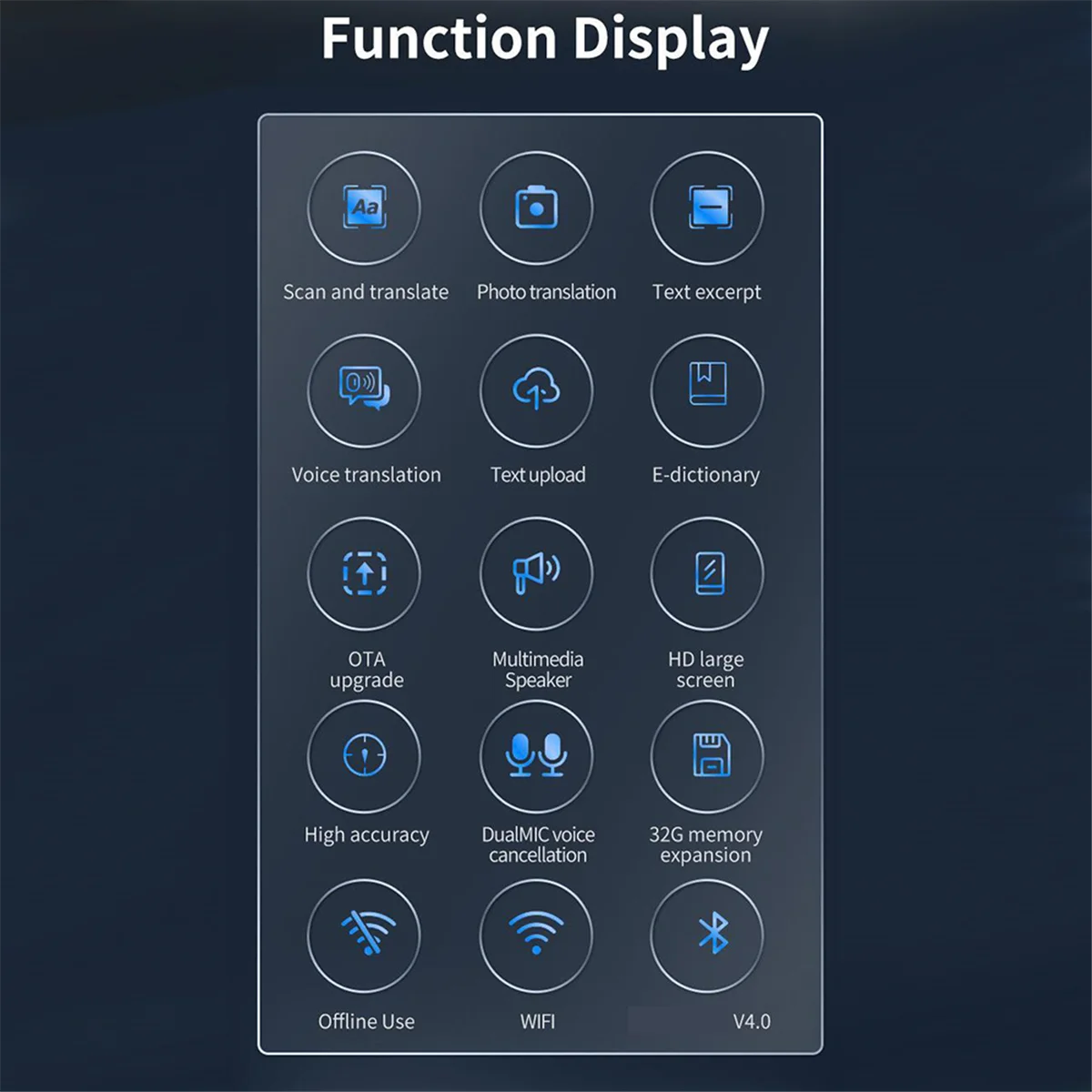 Ручка-переводчик для чтения сканирования
