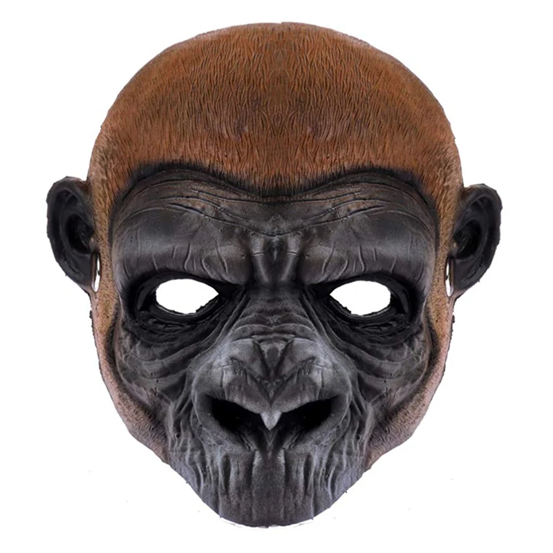 

Gorilla Monkey Mask PU Foam Mask Chimp Costume Party Full Face Mask for Carnival Masquerade Show Cosplay