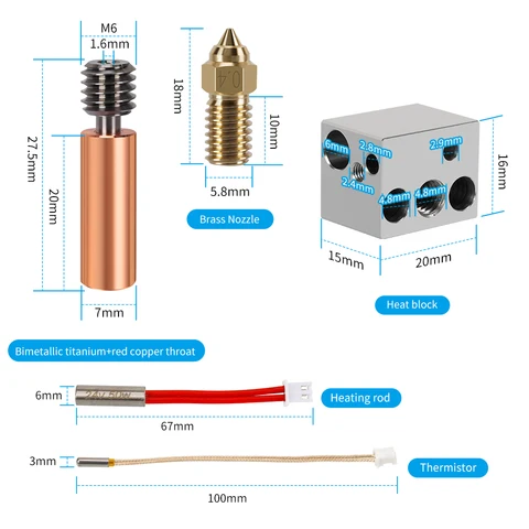 Kee Pang набор нагревательных элементов для Elegoo Neptune 4 Hotend 24 50W