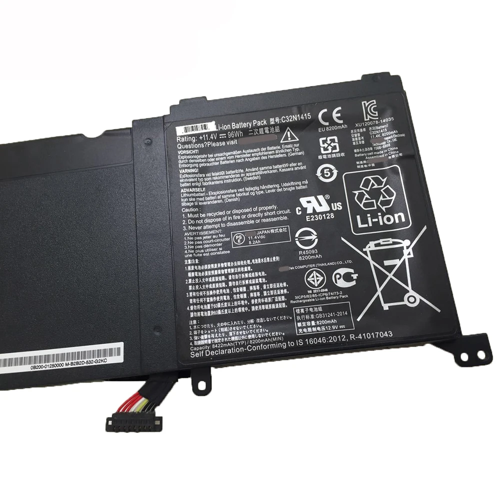 Совершенно новый оригинальный аккумулятор для ноутбука C32N1415 11 4 В 96 Втч Asus ZenBook Pro