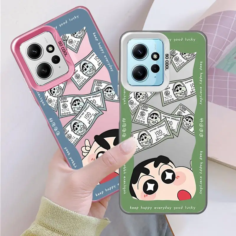 Мультяшный чехол C-Crayon S-ShinChan для телефона Xiaomi Mi 11 Lite 12T 13T Pro Poco X3 F4 F3 GT X5 C50 C51 мягкий