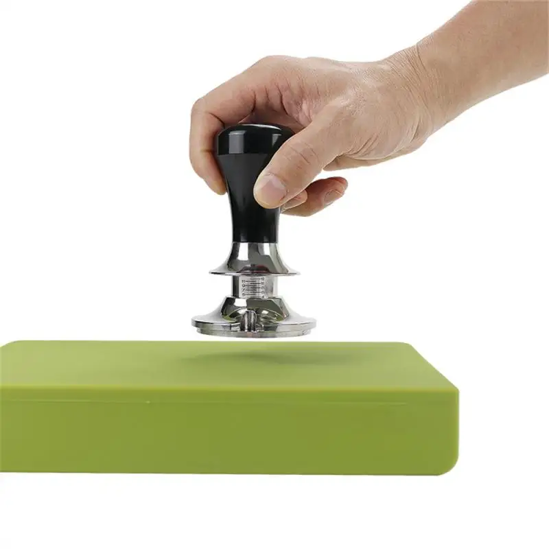 

51/53/58mm Coffee Tamper Adjustable Depth With Scale 30lb Espresso Springs Calibrated Tamping Stainless Steel Flat Base