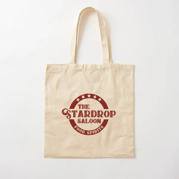 

The Stardrop Saloon Pub Logo Stardew V Canvas Bag Ladies Fashion Handbag Tote Shoulder Bag Fabric Unisex Shopper Grocery