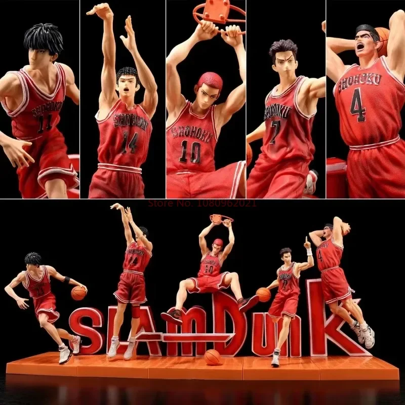 Фигурка аниме Slam Dunk Sakuragi Hanamichi Kaede Rukawa Hisashi Mitsui Ryota Miyagi Takenori Akagi Figures Toys Model Gift
