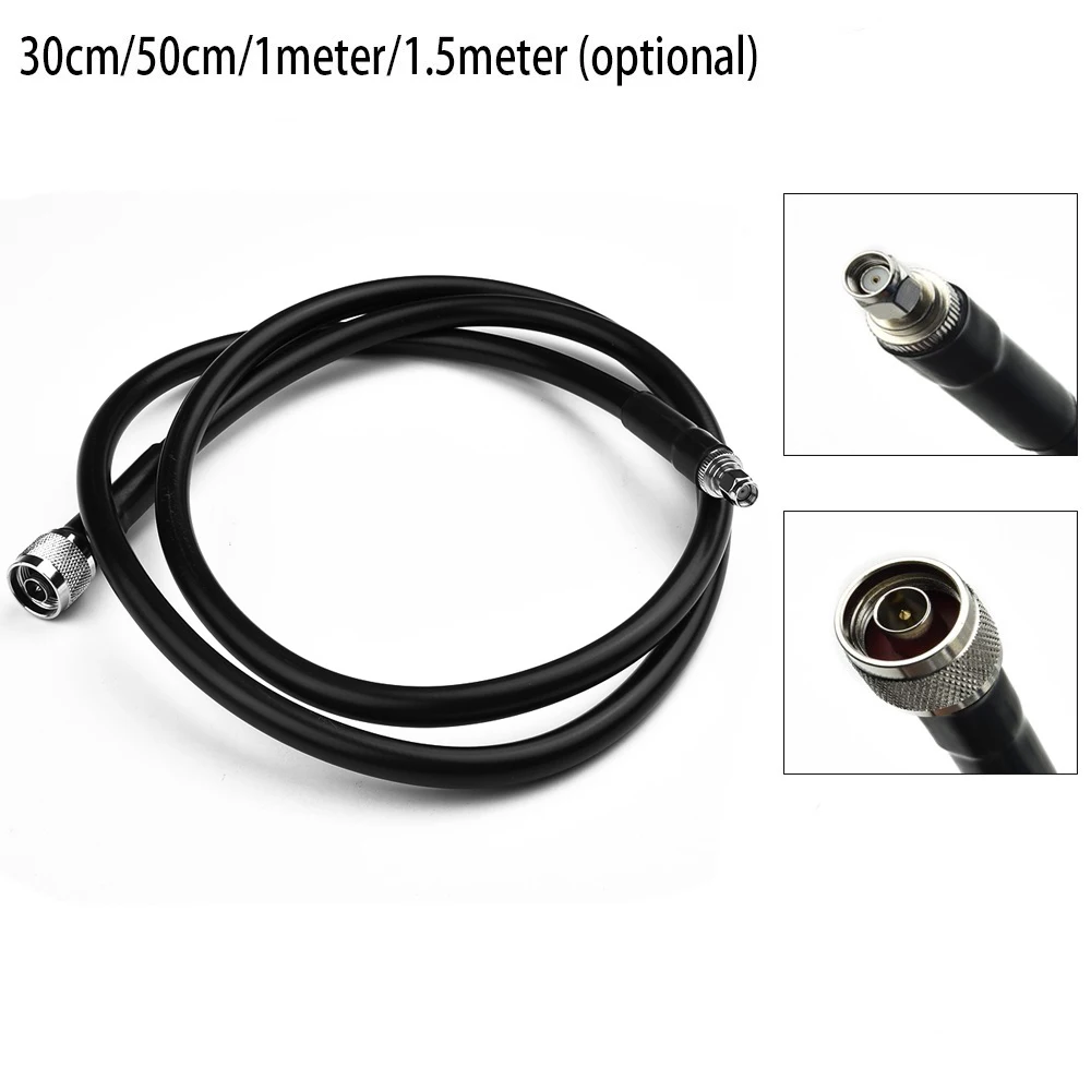

Accessories Parts Replacement Antenna Cable LMR400 Antenna Cable 1pcs Aluminum Tape Black PE Foamed Polyethylene
