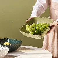 imitation rattan fruit dish food grade pp living room home fruit plate snack dish dried fruit basket candy cake home cutlery