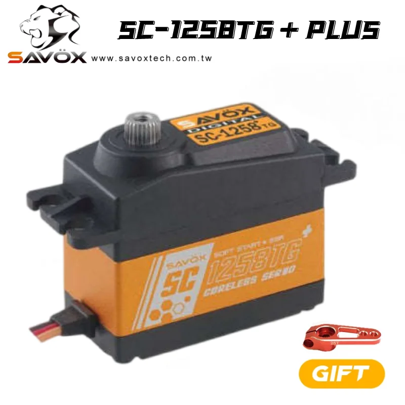 SAVOX SC-1258TG + плюс большой крутящий момент титановый передаточный механизм сервопривод 1258 0,08 S/12 кг для 1/10 1/8 Багги монстр-Трак гусеничные весы Truggy