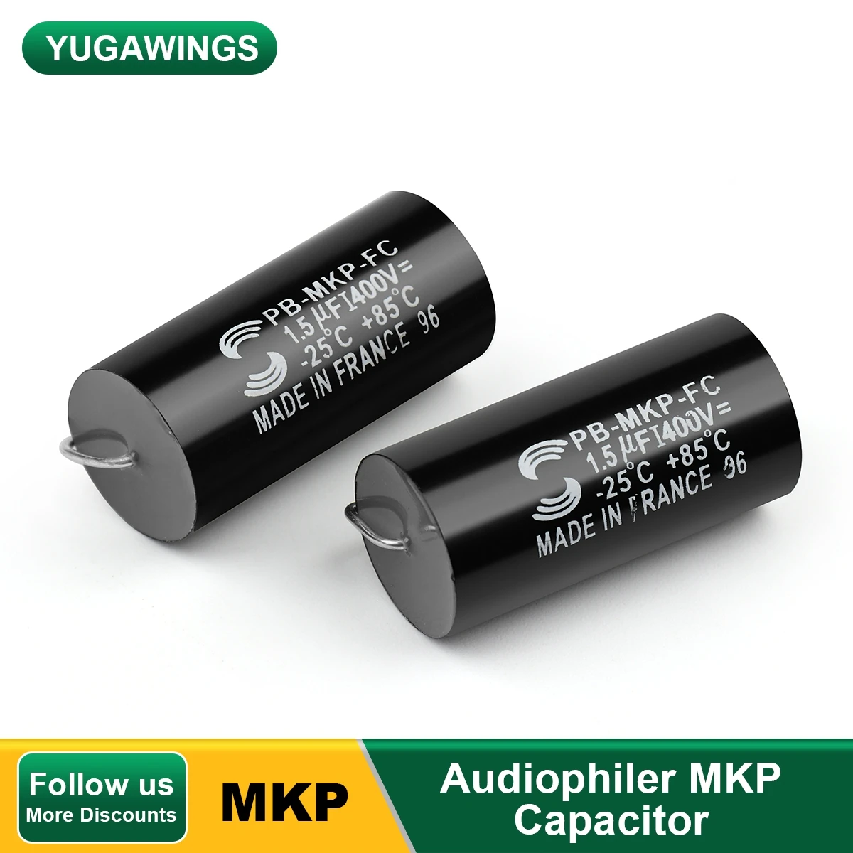 

1Pcs Audio Capacitor MKP Frequency Divider Crossover HIFI Fever Electrolytic Capacitors 400V 630V 1.5UF 1.8UF 2.2UF 3.3UF 4.7UF