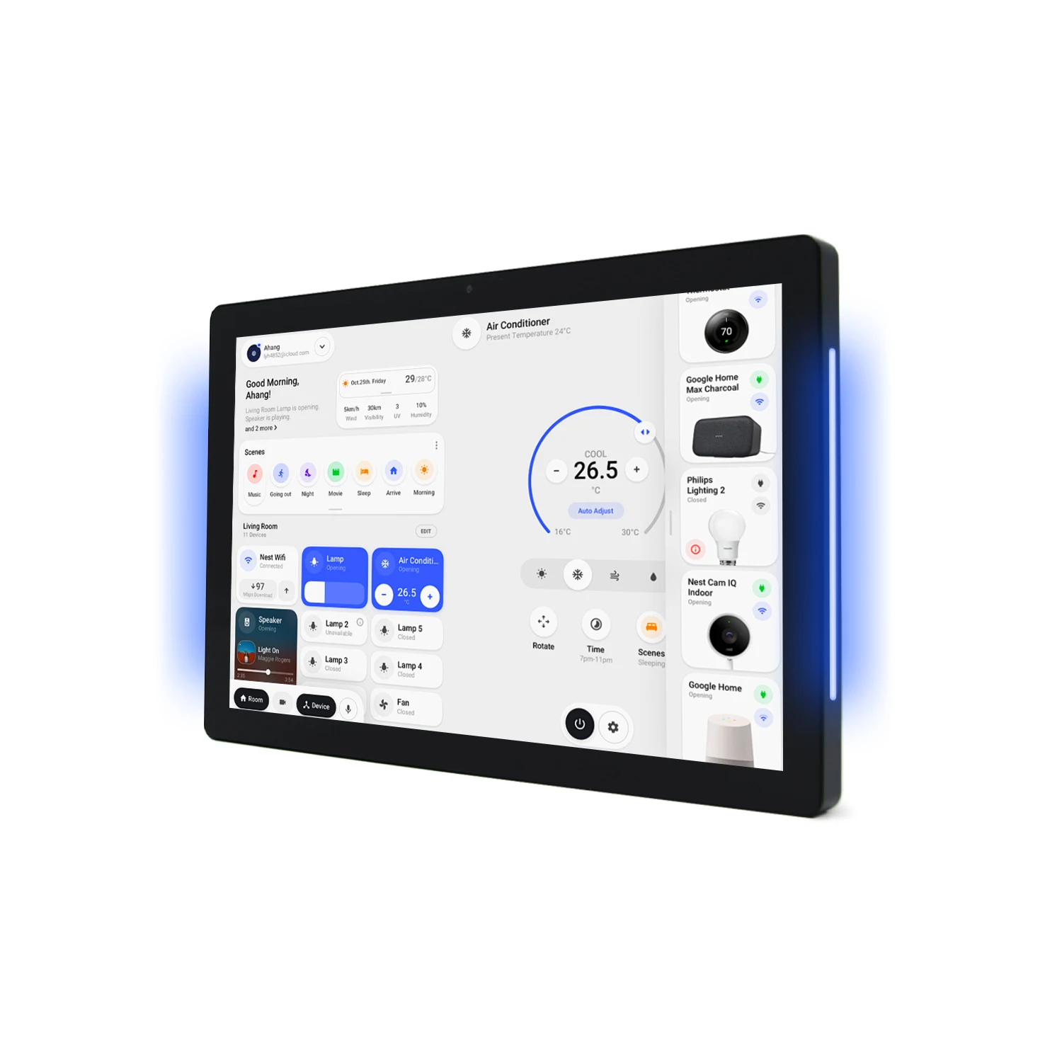 Фото Настенный планшет Android для умного дома, 8/10 дюймов, PX30, 2+32 ГБ, POE, RS485, Home Assistant, ZigBee Gateway №2