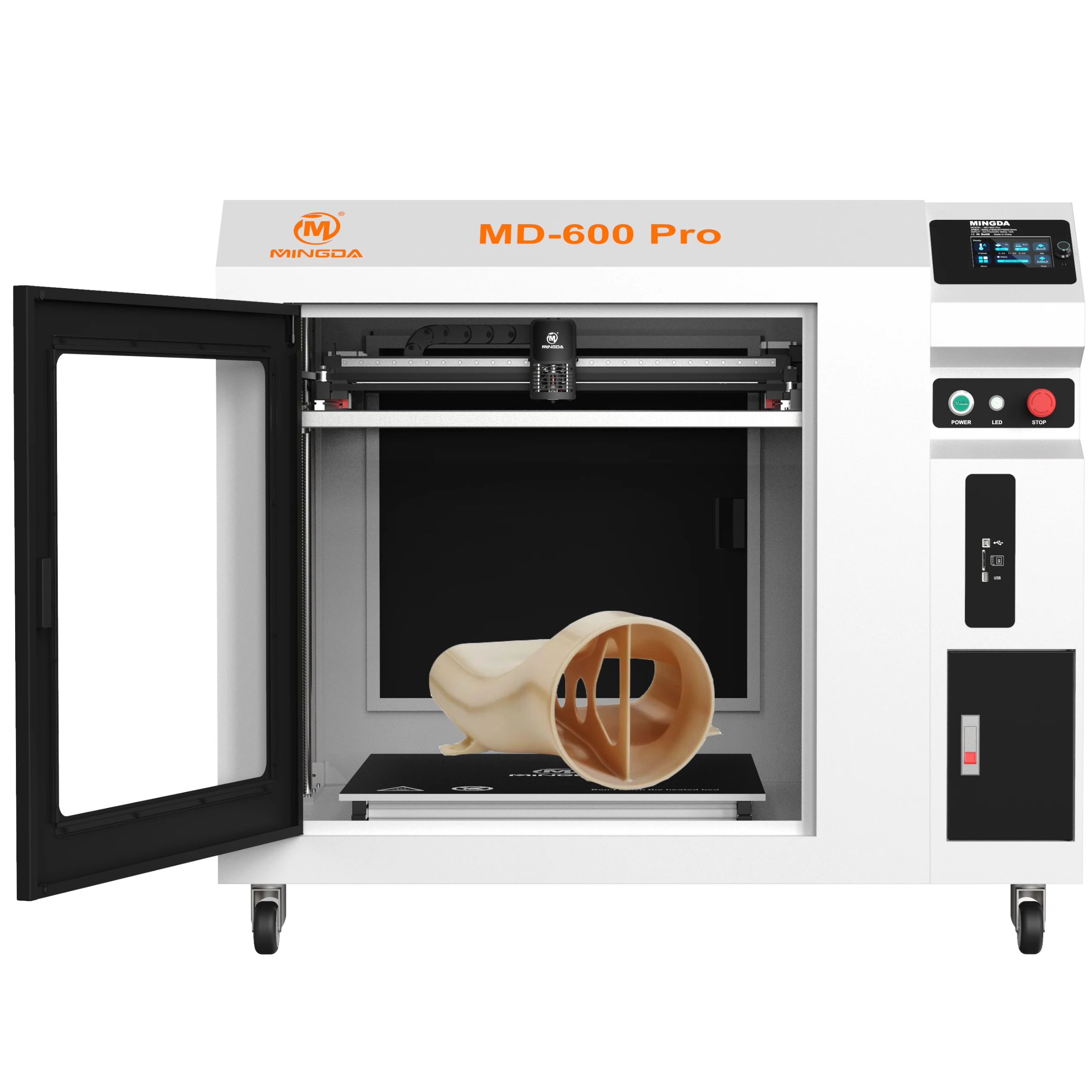 Mingda stock auto leveling PA12 FDM nylon CF industry large big carbon fiber life size auto parts impresora 3d printer para