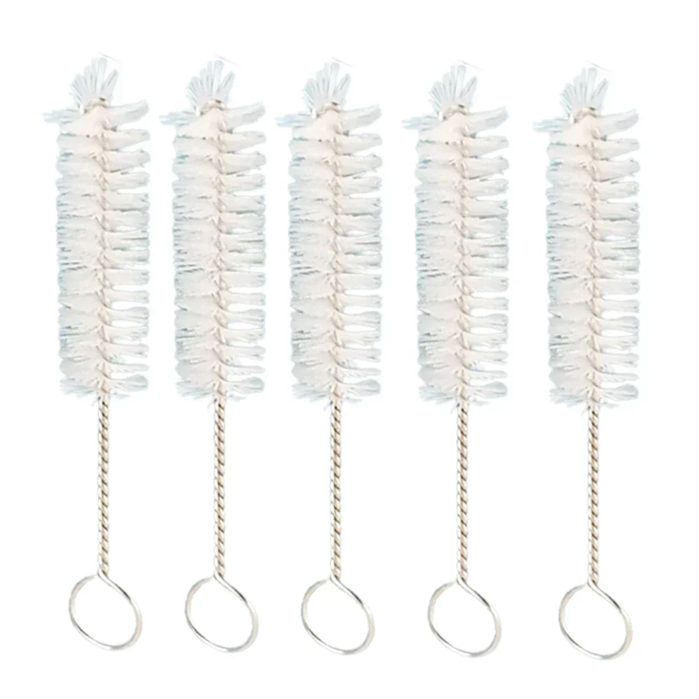 5 шт. прочная 5 см проволочная трубчатая щетка с металлической ручкой, стальная проволока, мягкая чистящая щетка, ручной инструмент для стекла