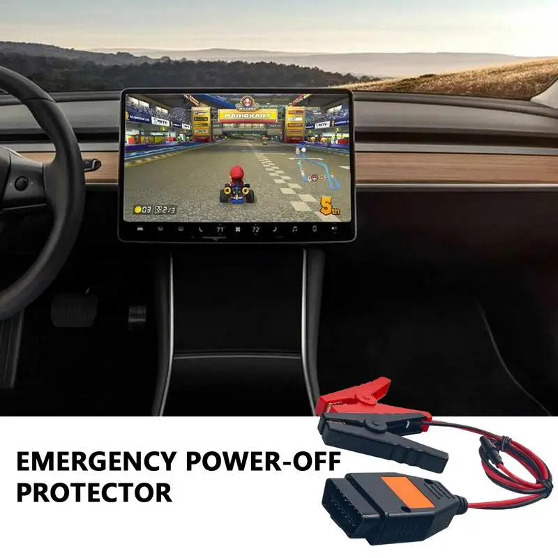 

Auto Computer Memory Saver OBD2 Car Memory Saver Protection Connector Memory Saver With Alligator Clip-On 12V Car Battery