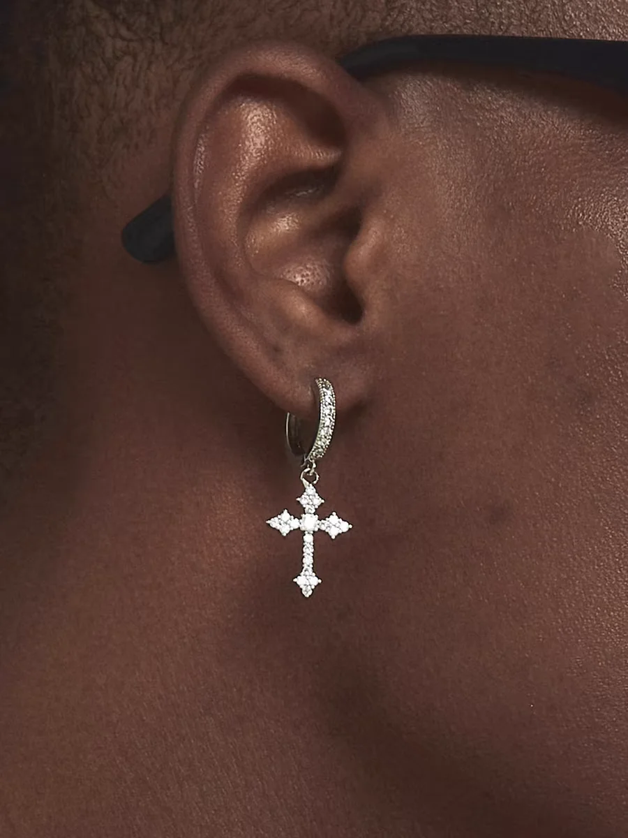 Крутые мужские серьги в стиле хип-хоп с микроасфальтированными серьгами 5А