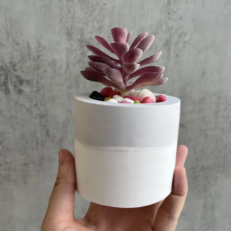 

New Cement Clay Flower Pot Molds Home Gardon Decoration Tools Storage Box Silicone Mold Pen Holder Mould DIY Epoxy Resin Mould