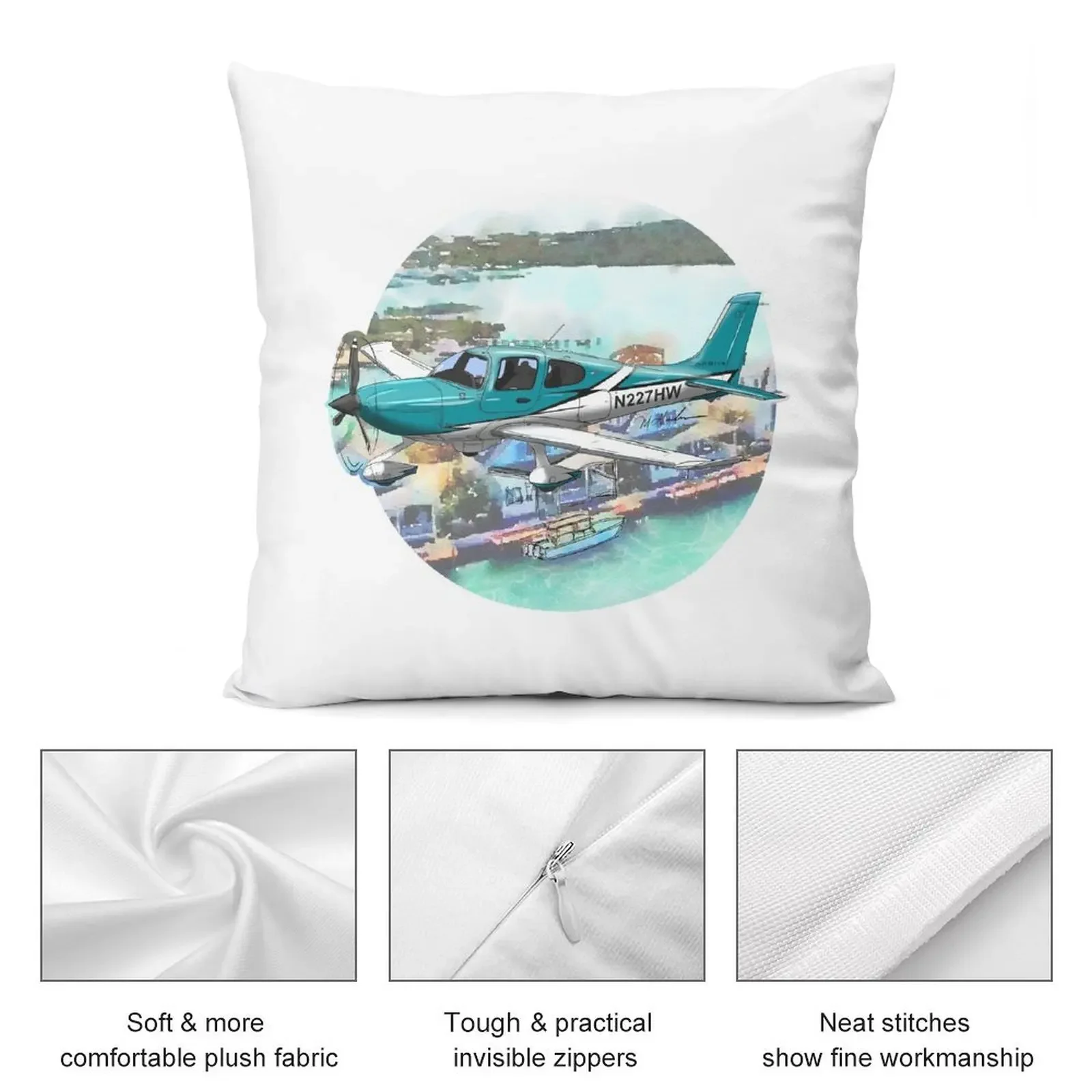 Декоративная подушка Cirrus SR-22 N277HW рождественские украшения для дома 2021 клетчатая