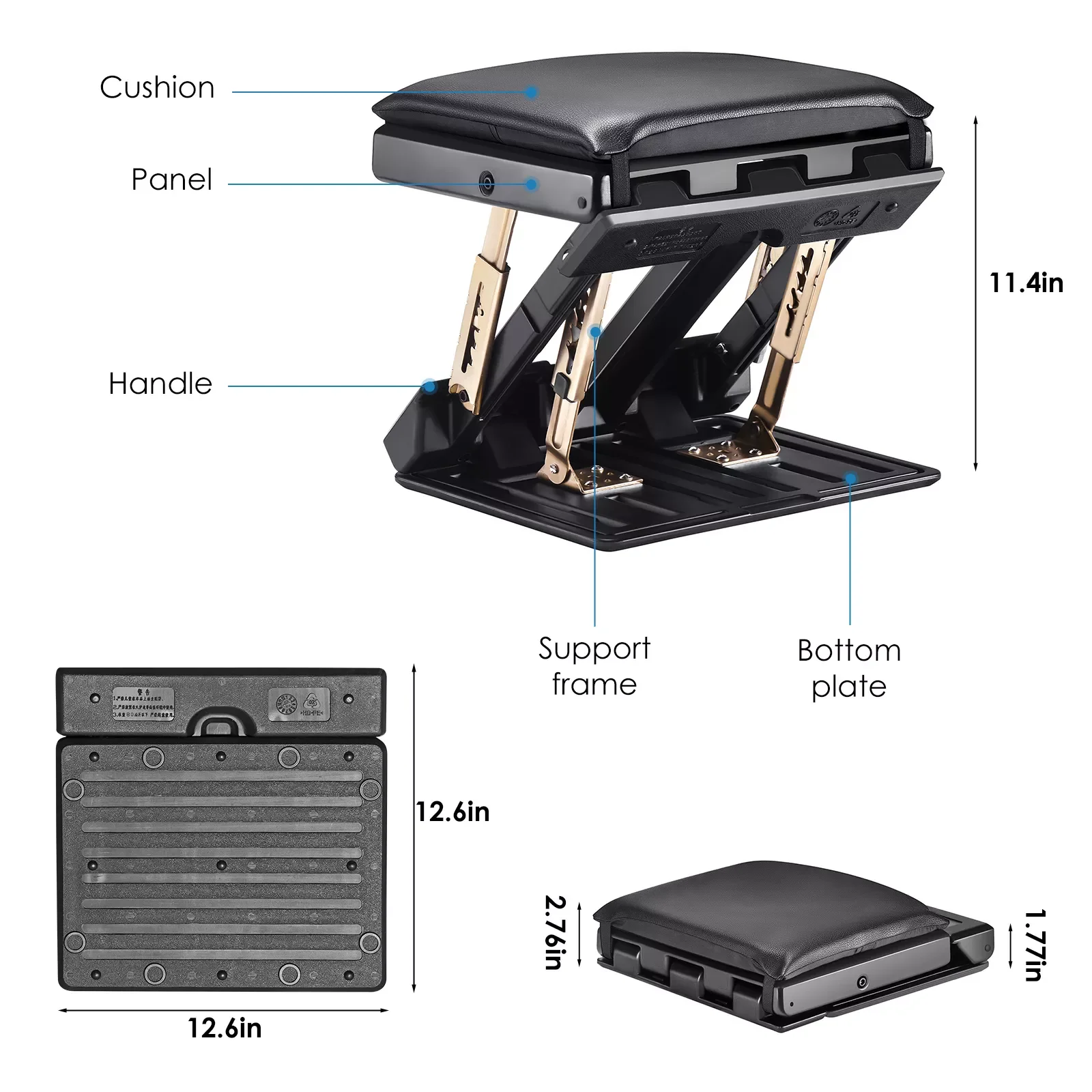 

2023 Multifunctional Adjustable Foldable Footrest Car Footrest Computer Desk Tripod On-board Footstool Car Office Home Nap Readi